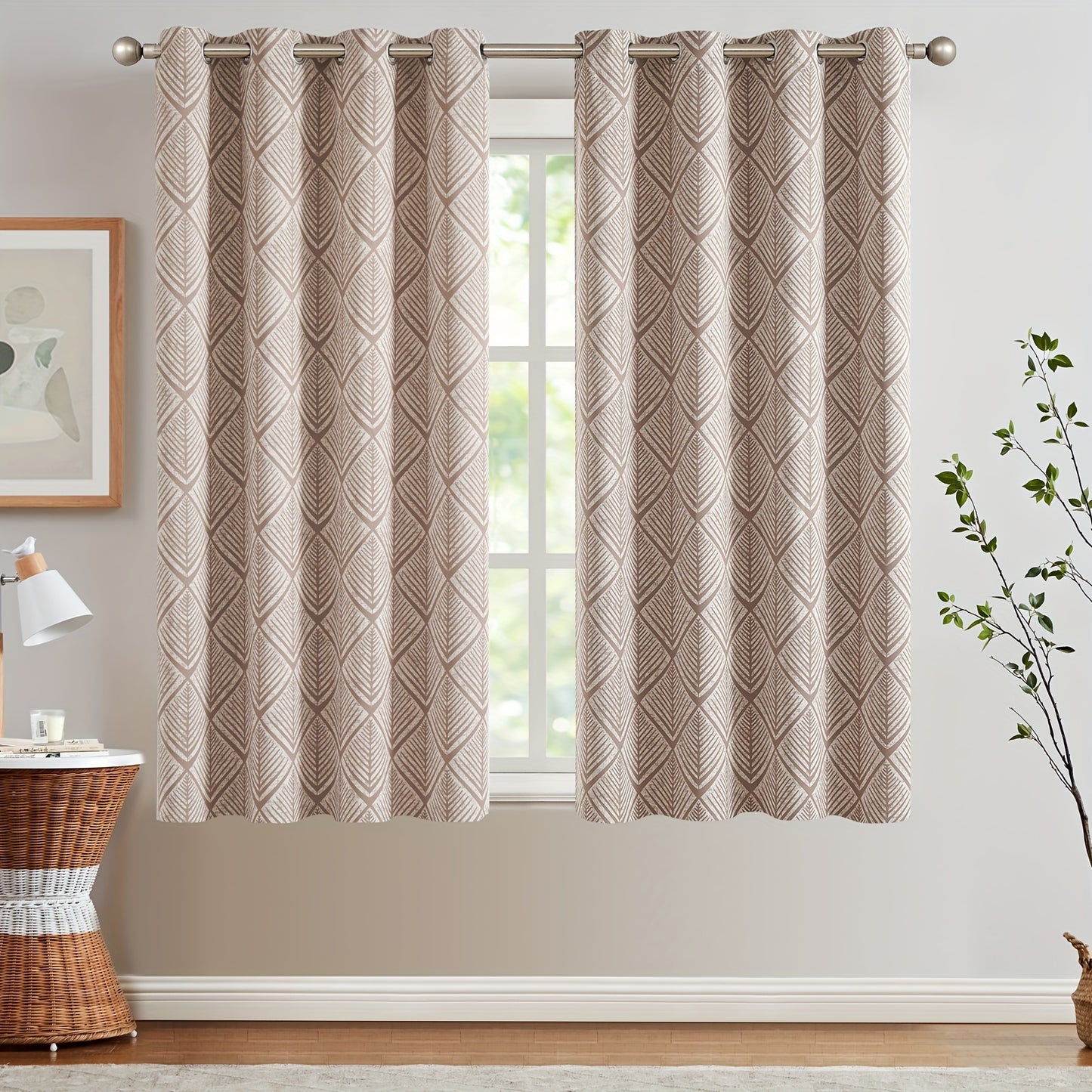 2 Panels 80% Blackout Curtains