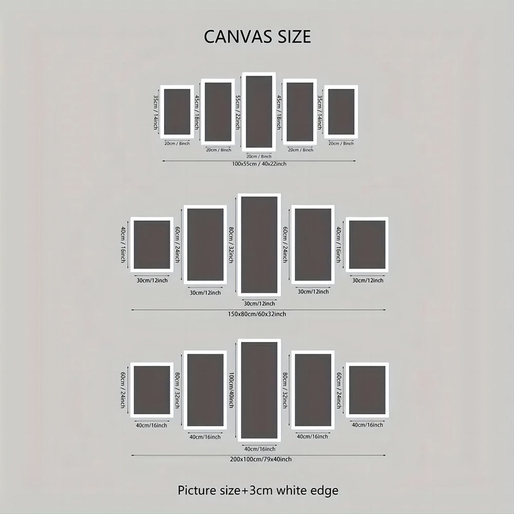 5-Piece Modern Art Canvas Wall Décor Set